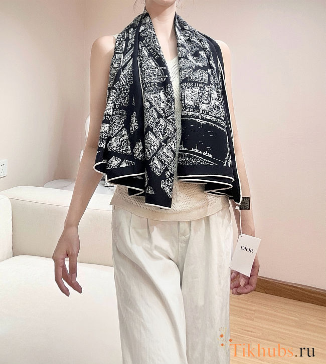 Dior Plan de Paris scarf 140*140cm - 1