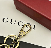 Gucci Crystal Double G Keychain Charm - 6