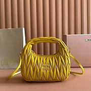 Miu Miu Wander Bag Matelasse Nappa Yellow 23x13x7cm - 1