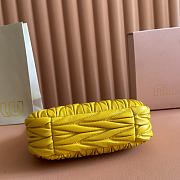 Miu Miu Wander Bag Matelasse Nappa Yellow 23x13x7cm - 2