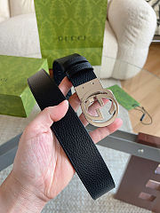 Gucci Wide Belt with Interlocking G Buckle 3.7cm - 6