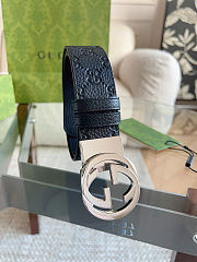 Gucci Wide Belt with Interlocking G Buckle 3.7cm - 5