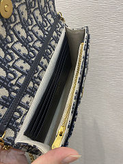 Dior Medium Saddle Pouch With Chain Crossbody Bag 22*14*4cm - 5