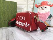 Gucci x adidas Small Shoulder Red Bag 24.5x16.5x9.5cm - 5