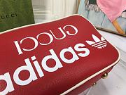 Gucci x adidas Small Shoulder Red Bag 24.5x16.5x9.5cm - 3