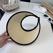 Chanel Straw Visor Hat Summer SunHat - 2