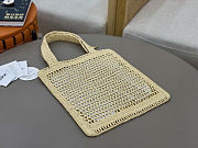 Chloe Summer Banana logsdetail Raffia Tote Yellow Bag 33*37*2cm - 5