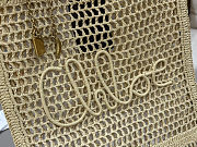Chloe Summer Banana logsdetail Raffia Tote Yellow Bag 33*37*2cm - 2