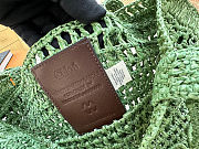 Chloe Summer Banana logsdetail Raffia Tote Green Bag 33*37*2cm - 4
