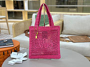 Chloe Summer Banana logsdetail Raffia Tote Pink Bag 33*37*2cm - 1