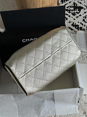 Chanel 25 Small Handbag Light Gold Calfskin Gold 30x26x14cm - 5