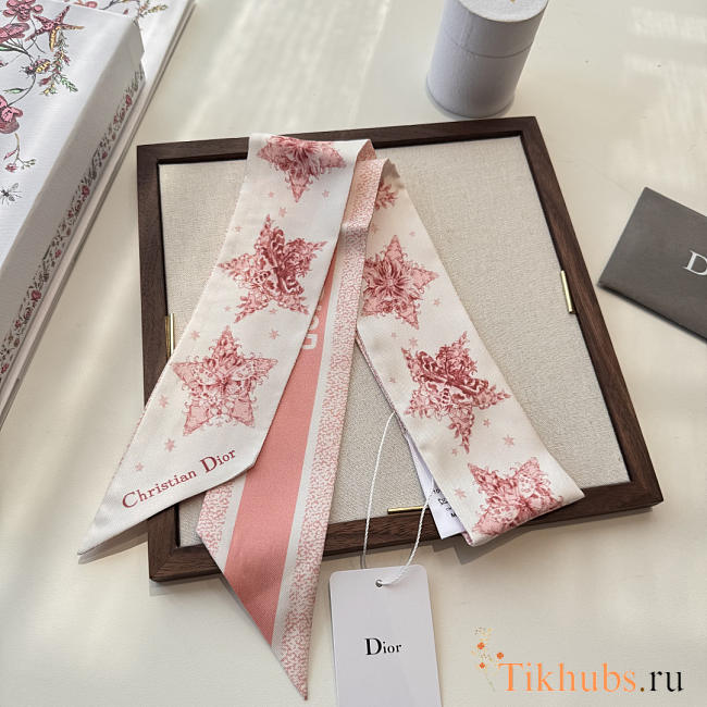 Dior Toile De Jouy Sauvage Mitzah Scarf Ivorya - 1