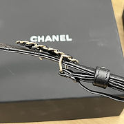 Chanel Quilted Black Leather Belt - 6