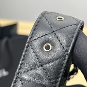 Chanel Quilted Black Leather Belt - 2