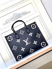 Louis Vuitton OnTheGo MM in black and beige 34x26x13cm - 1