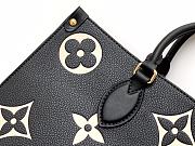 Louis Vuitton OnTheGo MM in black and beige 34x26x13cm - 4