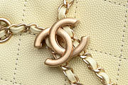 Chanel 25 Small Handbag Calfskin Yellow 30x26x14cm - 5