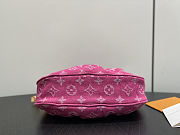 Louis Vuitton Pochette Valley Monogram Denim Pink Fuchsia Bag 15x7x21cm - 3