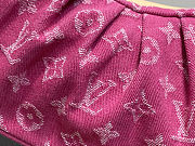Louis Vuitton Pochette Valley Monogram Denim Pink Fuchsia Bag 15x7x21cm - 6