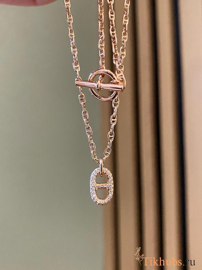 Hermes Mini Maillon Necklace - 1
