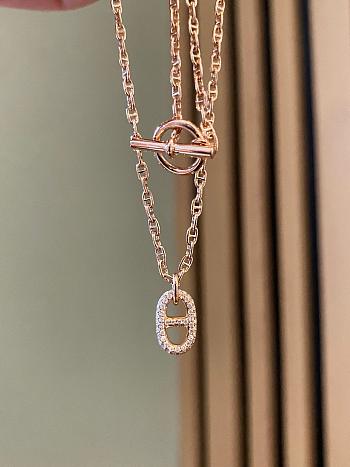 Hermes Mini Maillon Necklace