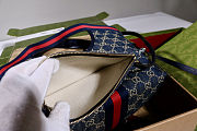 Gucci Giglio small tote bag Variation blue and white GG denim 25x20x15cm - 2