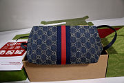 Gucci Giglio small tote bag Variation blue and white GG denim 25x20x15cm - 4