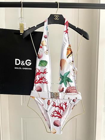Dolce & Gabbana Capri Printed Halterneck