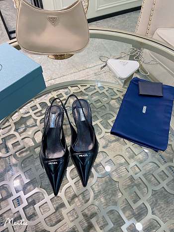 Prada Brushed Leather Slingback Pumps 3cm