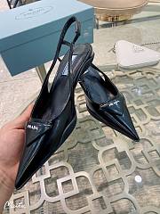 Prada Brushed Leather Slingback Pumps 3cm - 6