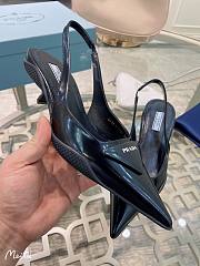 Prada Brushed Leather Slingback Pumps 3cm - 5
