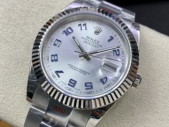 Rolex Datejust II Silver Diamond Dial Watch 41MM