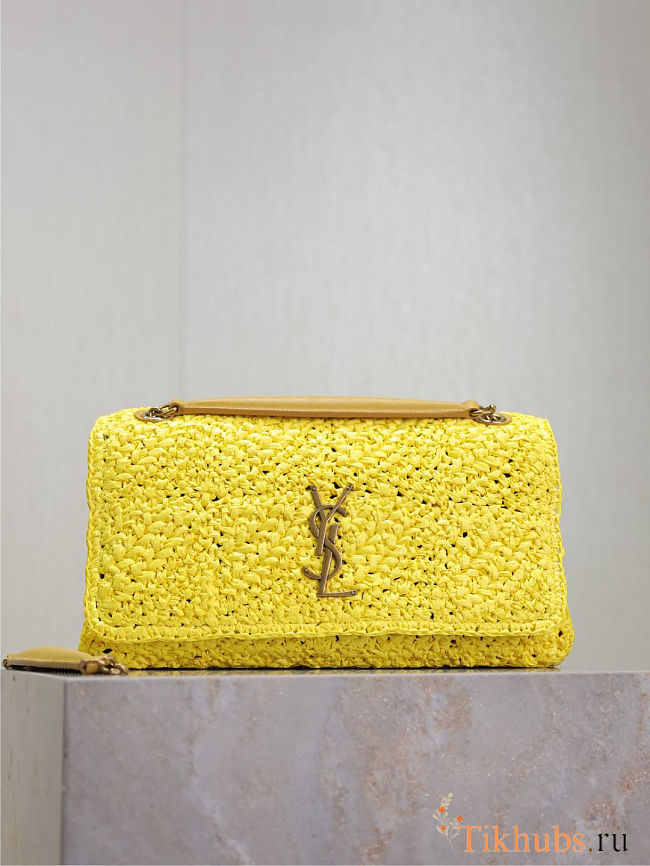 Saint Laurent Jamie Medium Chain Yellow Bag 25x15x7.5cm - 1