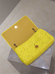 Saint Laurent Jamie Medium Chain Yellow Bag 25x15x7.5cm - 6