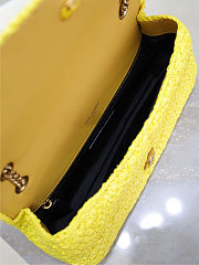 Saint Laurent Jamie Medium Chain Yellow Bag 25x15x7.5cm - 5