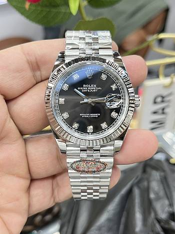 Rolex Steel Datejust Black Dial 126334-0012 41MM