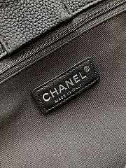 Chanel Calfskin Cerf Executive Shopper Tote Black 24 x36 x14 cm - 6