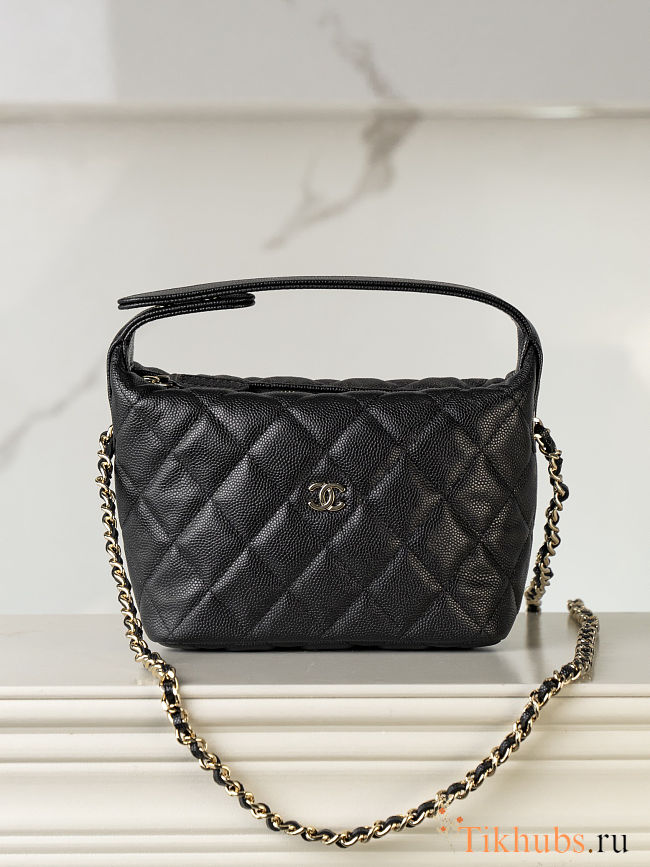 Chanel 25C Bag Caviar Black 21.5x19x6cm - 1