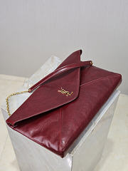 Saint Laurent Cassandre XXL Envelope Pouch in calfskin leather 35×22×3cm - 4