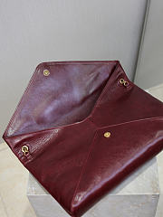 Saint Laurent Cassandre XXL Envelope Pouch in calfskin leather 35×22×3cm - 3
