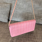 Chanel Pink Chocolate Bar East West Bag 26x13x4cm - 5
