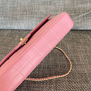Chanel Pink Chocolate Bar East West Bag 26x13x4cm - 4