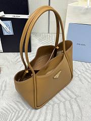 Prada Brown Leather Tote 25x21.5x14cm - 5