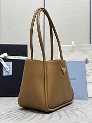 Prada Brown Leather Tote 25x21.5x14cm - 4