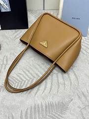 Prada Brown Leather Tote 25x21.5x14cm - 3