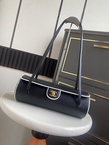 Chanel Preppy Bowling Bag 11X30X11cm