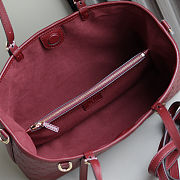 Gucci Gg Emblem Large ToteBag, Leather in Red 31x18x11cm - 5