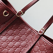 Gucci Gg Emblem Large ToteBag, Leather in Red 31x18x11cm - 2