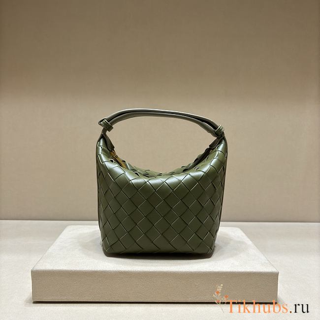 Bottega Veneta candy leather wallace top-handle bag 17x13x11cm - 1