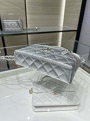 Chanel Top Handle Long Vanity Case with Chain 19.5x5x17cm - 5